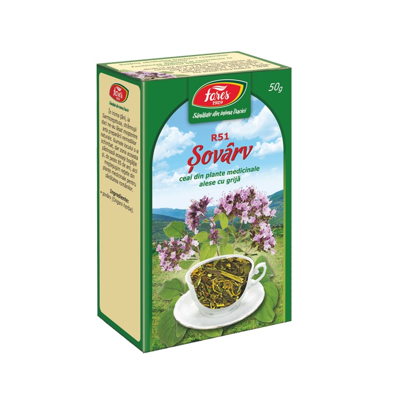 Ceai Șovârv ( R51) la pungă, Fares, 50 g