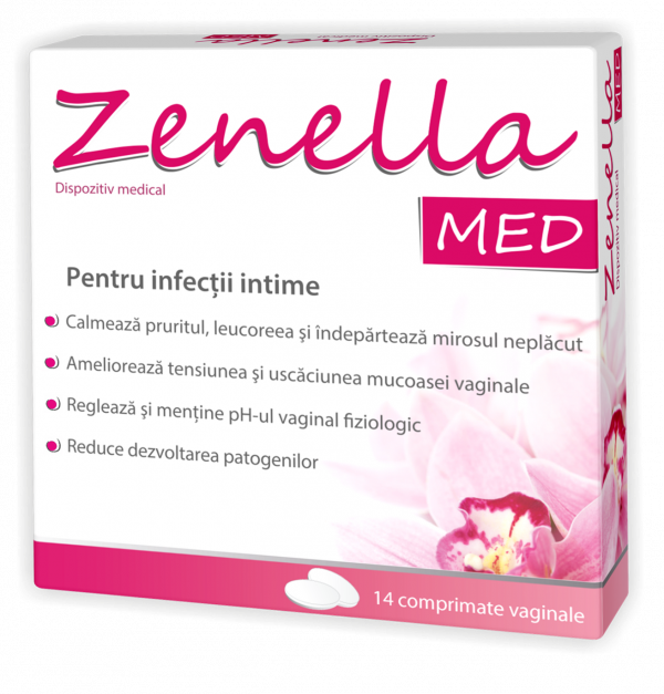 Zenella Med pentru infectii intime, 14 comprimate