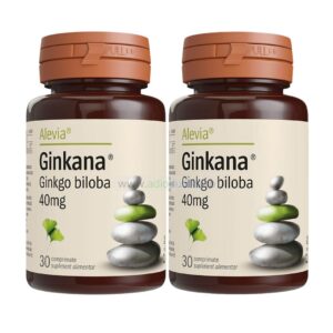 Pachet Alevia: Ginkana Ginkgo Biloba 40mg, 30+30 comprimate