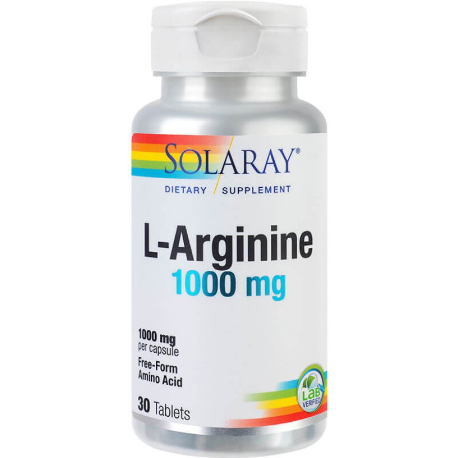 L-Arginine 1000mg, 30 Comprimate, Secom