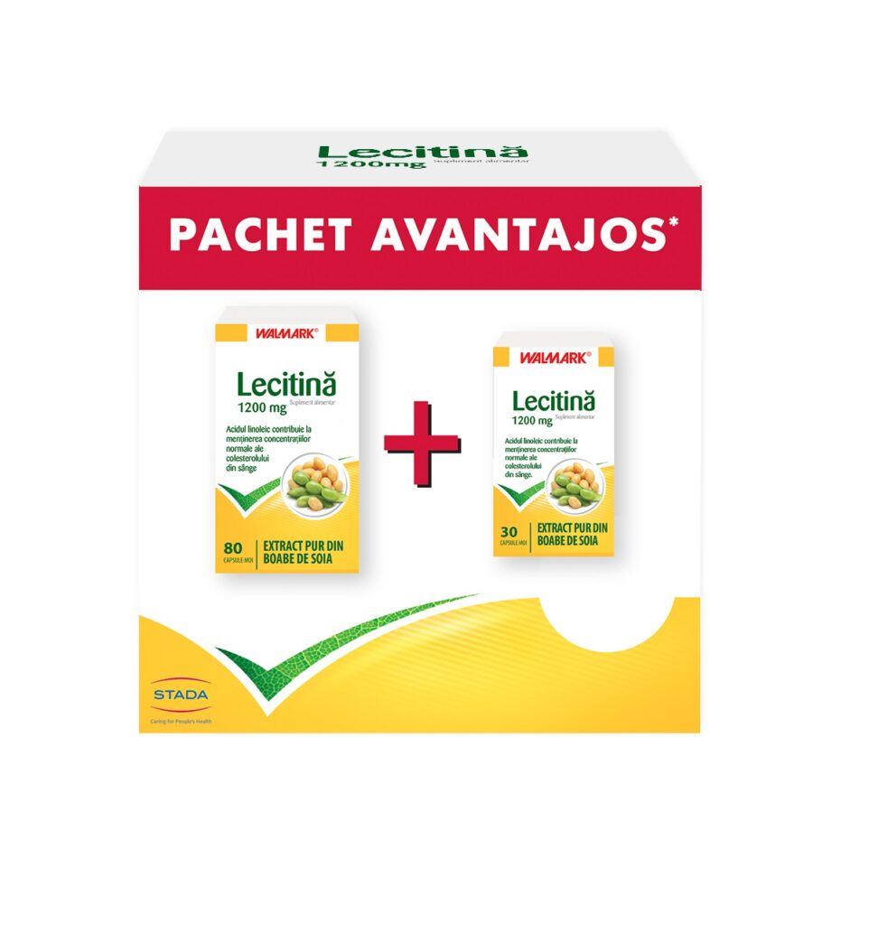 Supliment alimentar Lecitina 1200 mg, Pachet promotional 80+30