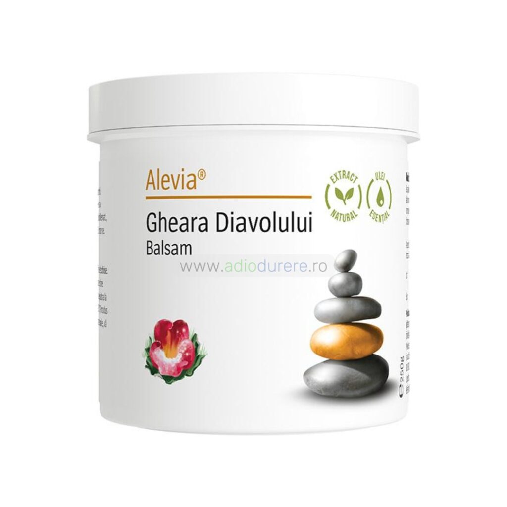 Balsam Gheara Diavolului cu rol benefic asupra articulatilor, Alevia, 250g