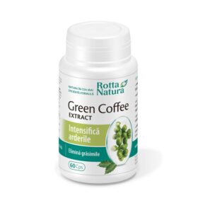 Green Coffee Extract cu rol in eliminarea grasimilor, 60 capsule