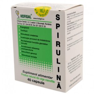Supliment alimentar Spirulina 500mg, 40 comprimate, Hofigal