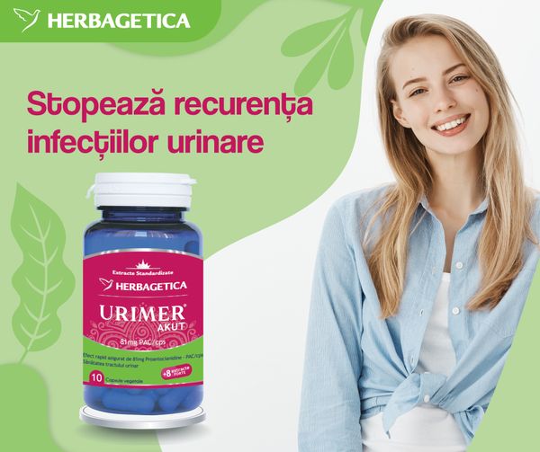 Supliment alimentar Urimer Akut, 10 capsule, Herbagetica