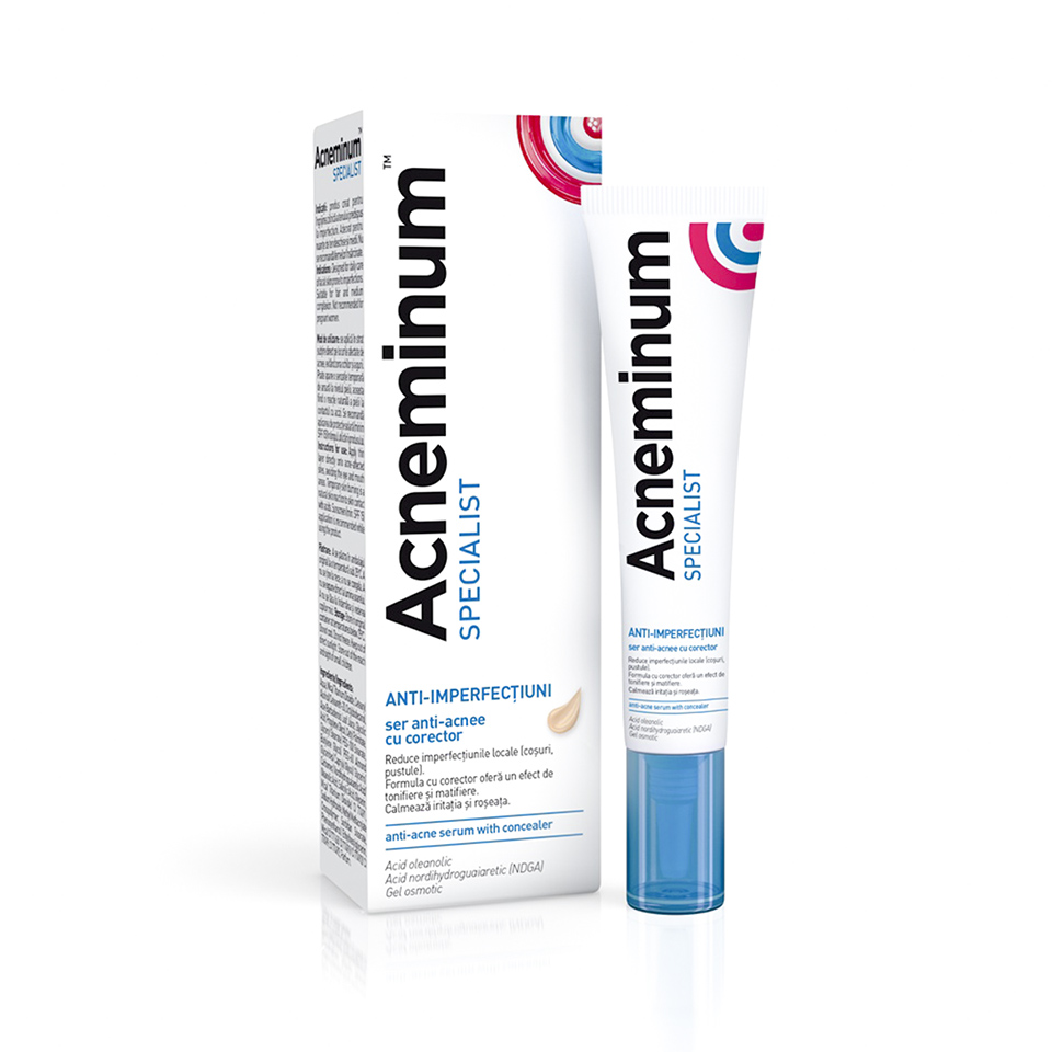 Acneminum Specialist Ser Anti-Acnee cu Corector 10 ml