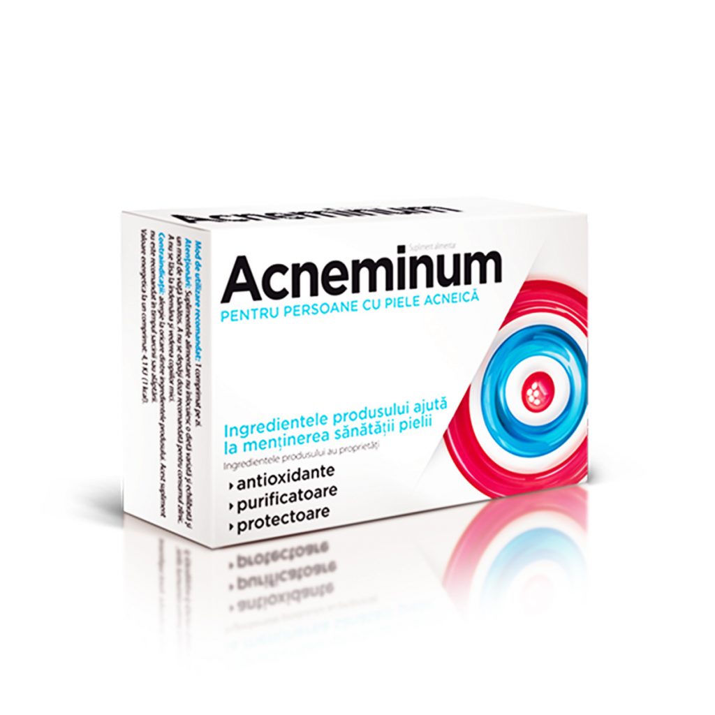 Acneminum Supliment Alimentar Piele Acneica, 30 comprimate