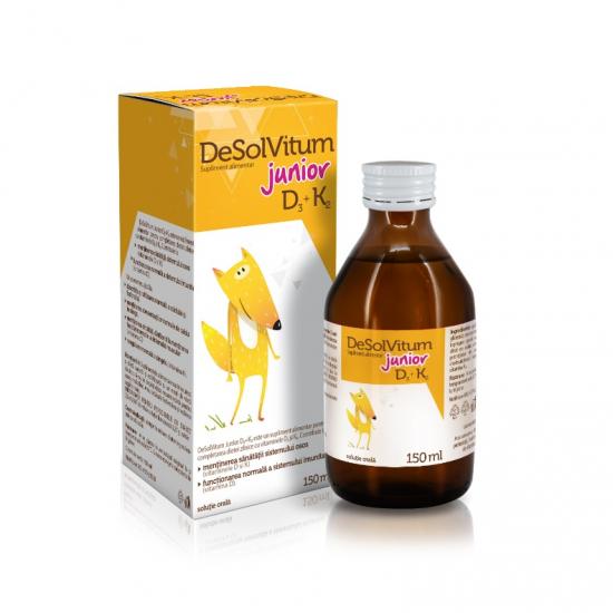 DeSolVitum Junior D3+K2 supliment alimentar, 150 ml