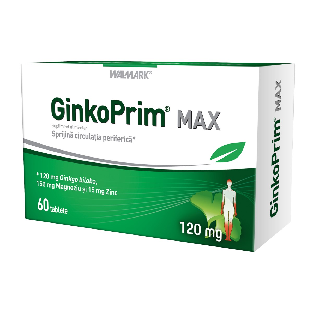 GinkoPrim Max Walmark, circulatie periferica, 60 tablete