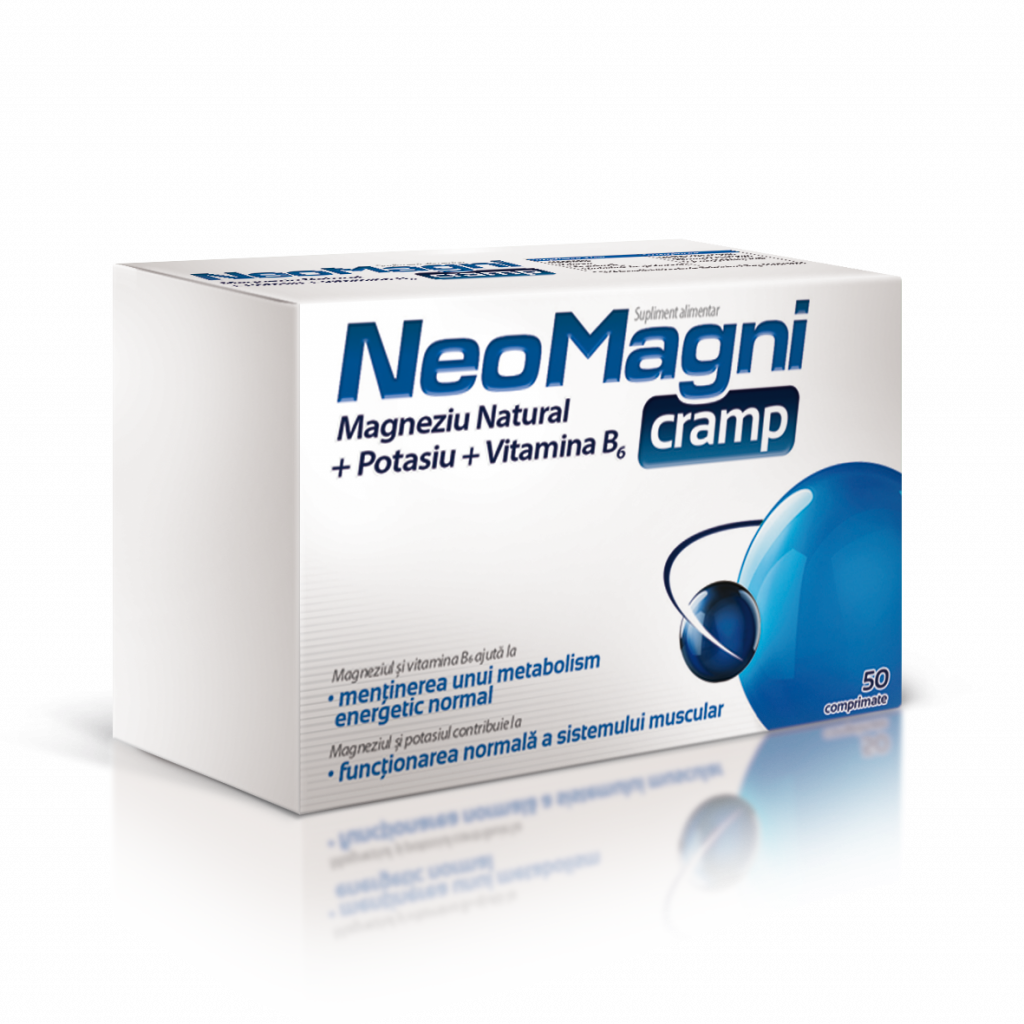 NeoMagni Cramp, supliment alimentar, 50 comprimate