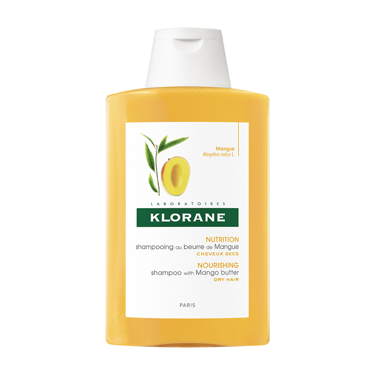 Sampon cu unt de mango pentru par uscat, Klorane, 200 ml