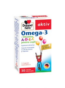 Doppelherz Aktiv Omega-3 +Vit. A+D+E+C, 30 capsule