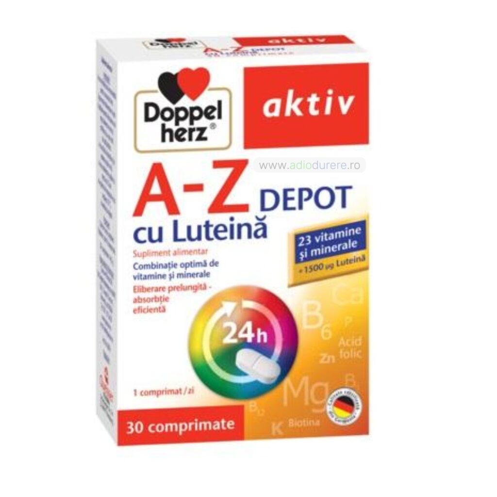 Supliment alimentar A-Z Depot cu Luteina, Doppelherz Aktiv, 30 comprimate