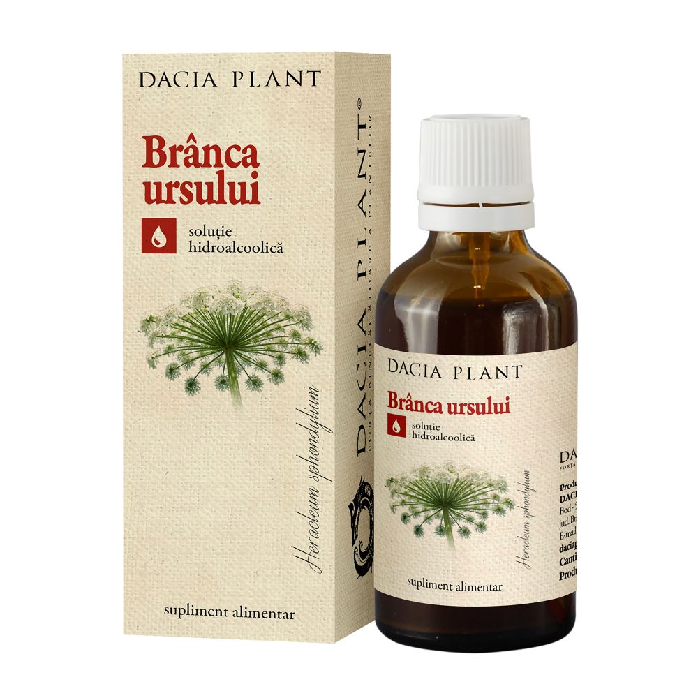 Tinctura Branca Ursului, Dacia Plant, Supliment Alimentar pentru Sustinerea Fertilitatii, 50 ml