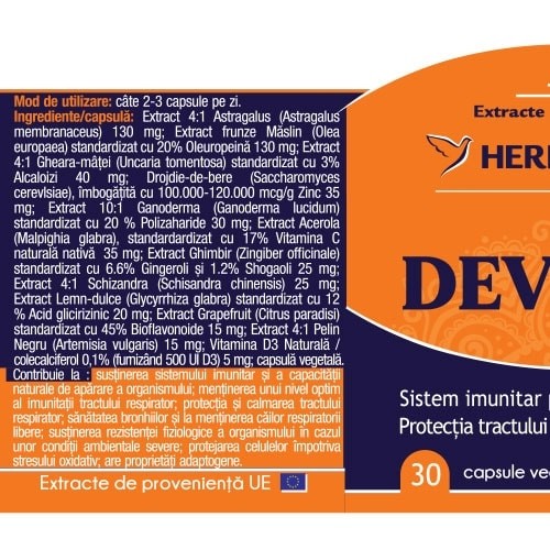 Devirox, Herbagetica, 30 capsule vegetale