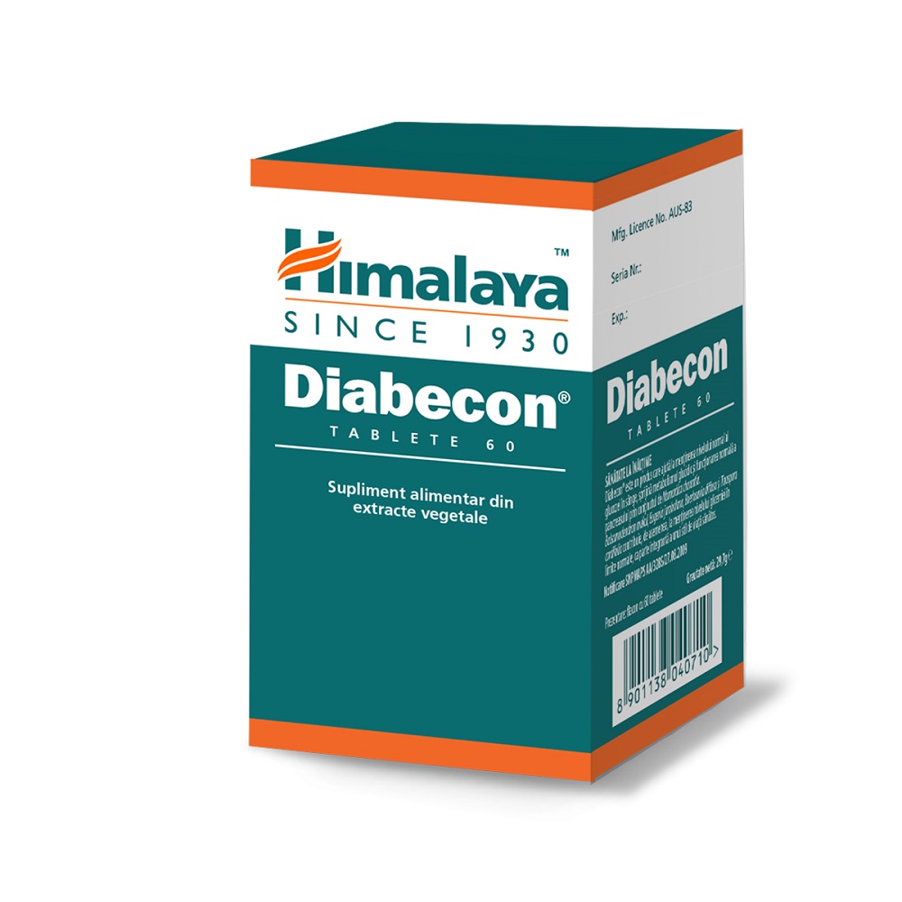 Diabecon, Himalaya, Supliment alimentar, 60 tablete