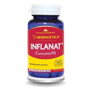 Inflanat+ Curcumin95, Supliment alimentar cu rol antiinflamator, 60 capsule