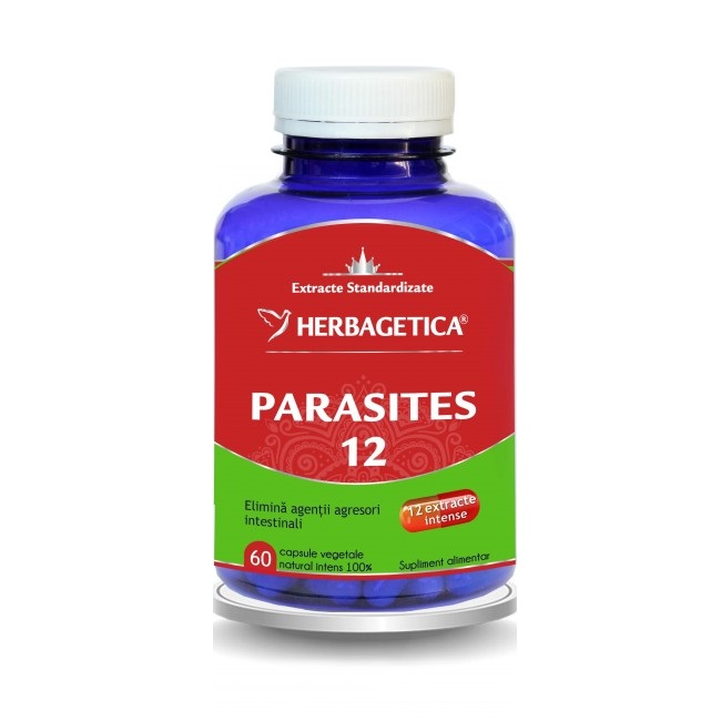 Parasites 12 Herbagetica, Supliment alimentar, 60 capsule