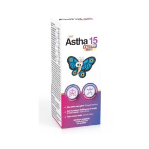 Sirop Astha 15 Forte, Supliment alimentar cu rol in mentinerea sanatatii plamanilor si a tractului respirator, 200 ml