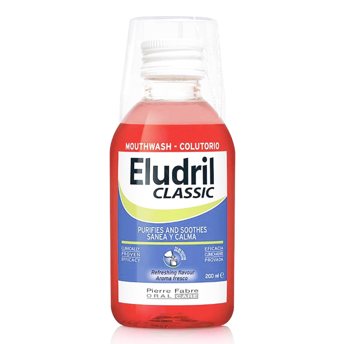Apa de gura Eludril Clasic intretinerea igienei orale, 200 ml