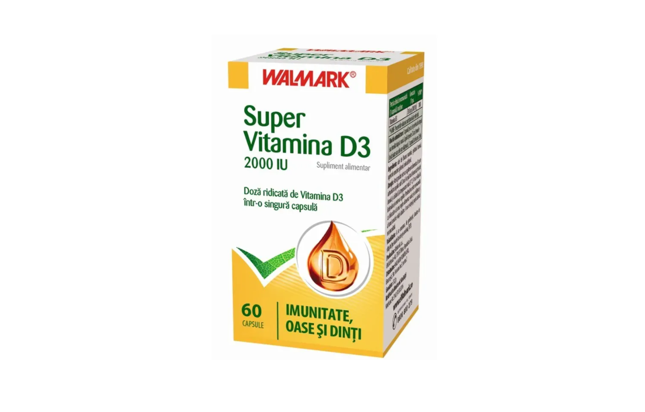 Super Vitamina D3 Walmark, 60 capsule