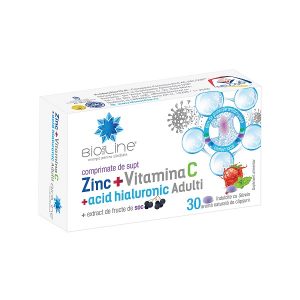 Zinc+Vitamina C+Acid hialuronic Adulti, 30 comprimate