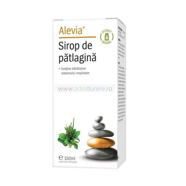 Sirop de patlagina pentru sustinerea aparatului respirator, Alevia, 150 ml