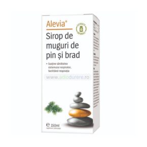 Sirop de muguri de pin si brad pentru calmarea tusei, Alevia, 150 ml