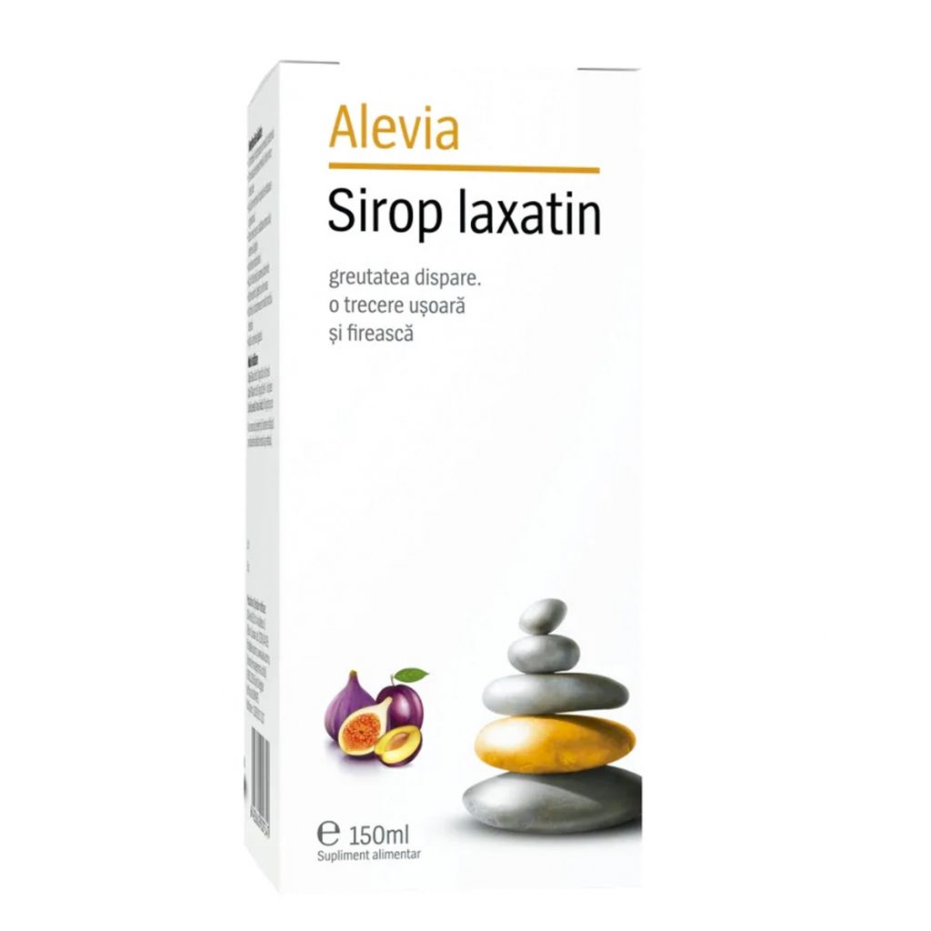 Sirop laxatin, Alevia, Supliment alimentar eliminare constipatie, 150 ml