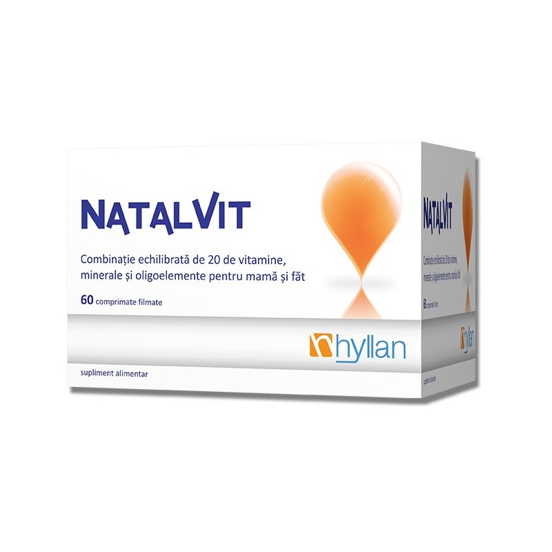 Natalvit, Hyllan Pharma, 60 comprimate