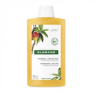 Sampon cu unt de mango pentru par uscat, Klorane, 400 ml