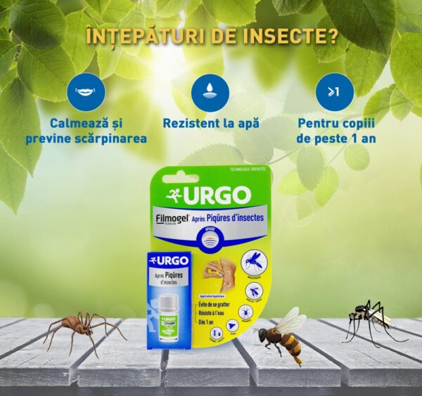 Gel Filmogel intepaturi de insecte, Urgo, 3,25 ml