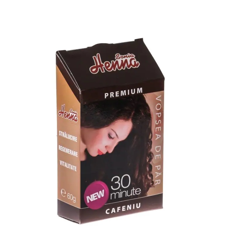 Henna Sonia Premium,Cafeniu, 60g