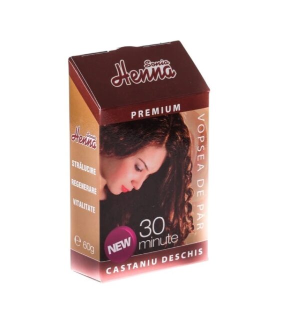 Henna Sonia Premium, Castaniu deschis, 60g