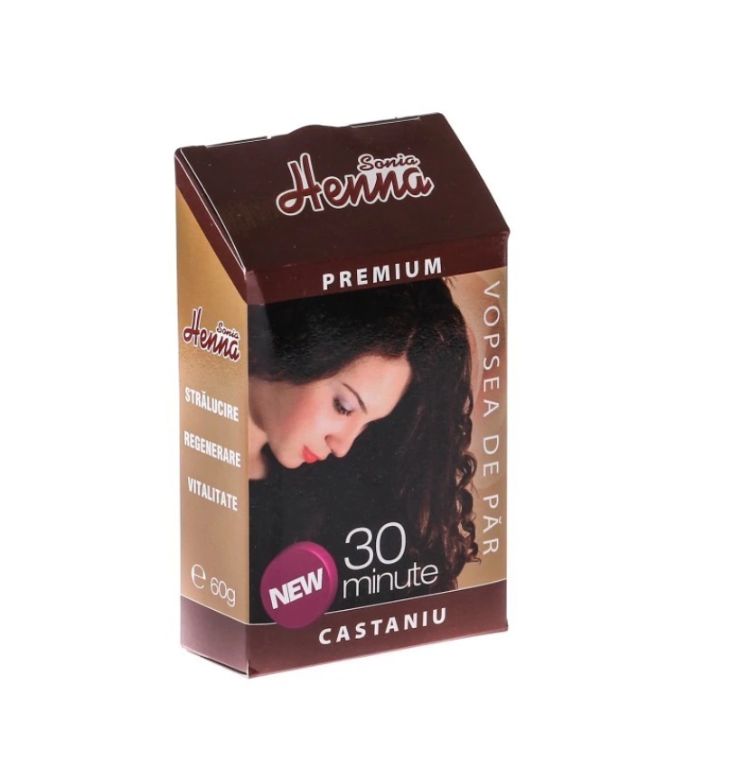 Henna Sonia Premium, Castaniu, 60g