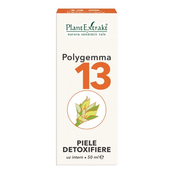Polygemma nr. 13- Piele detoxifiere, 50 ml, PlantExtrakt