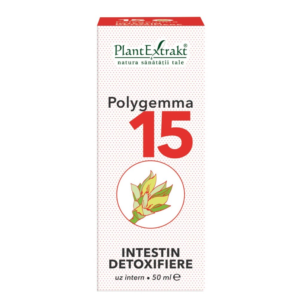 Polygemma nr.15-Intestin detoxifiere, 50 mlo, PlantExtrakt