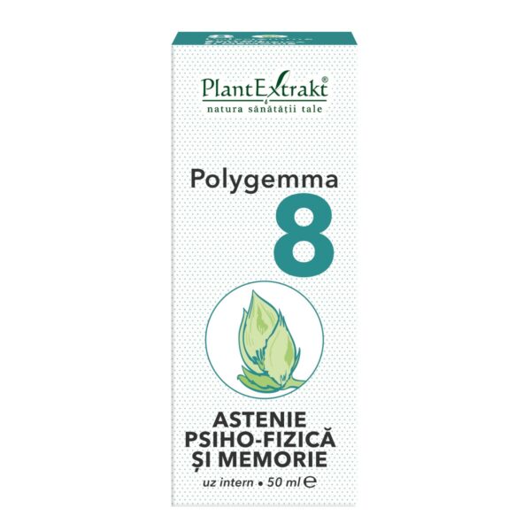 Polygemma nr. 8- Astenie psiho-fizica si memorie, 50 ml, PlantExtrakt