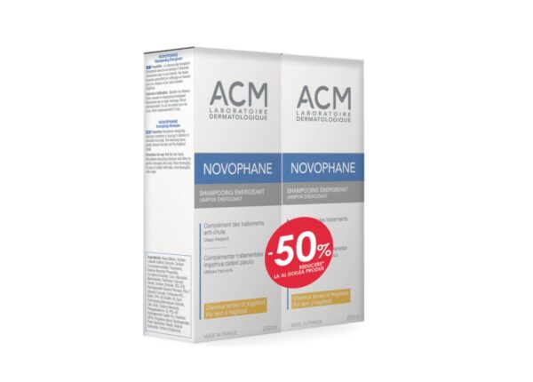 Pachet promo: Sampon energizant ACM Novophane, 2 x 200 ml