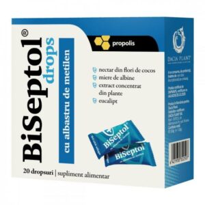 Biseptol dropsuri cu albastru de metilen, 20 dropsuri,100g