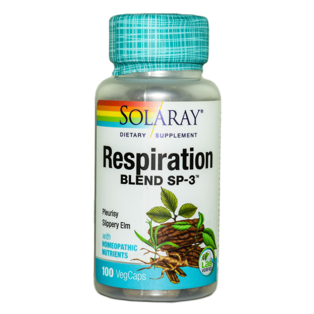 Solaray Respiration Blend SP-3, 100 capsule vegetale ce sustin sistemul respirator