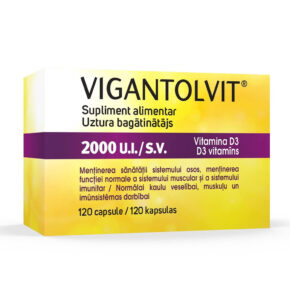 Supliment alimentar Vigantolvit 2000 U.I./ S.V. Vitamina D3,120 capsule