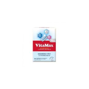VitaMax Magneziu 3 in 1 cu vitaminele B6, B12, 30 comprimate