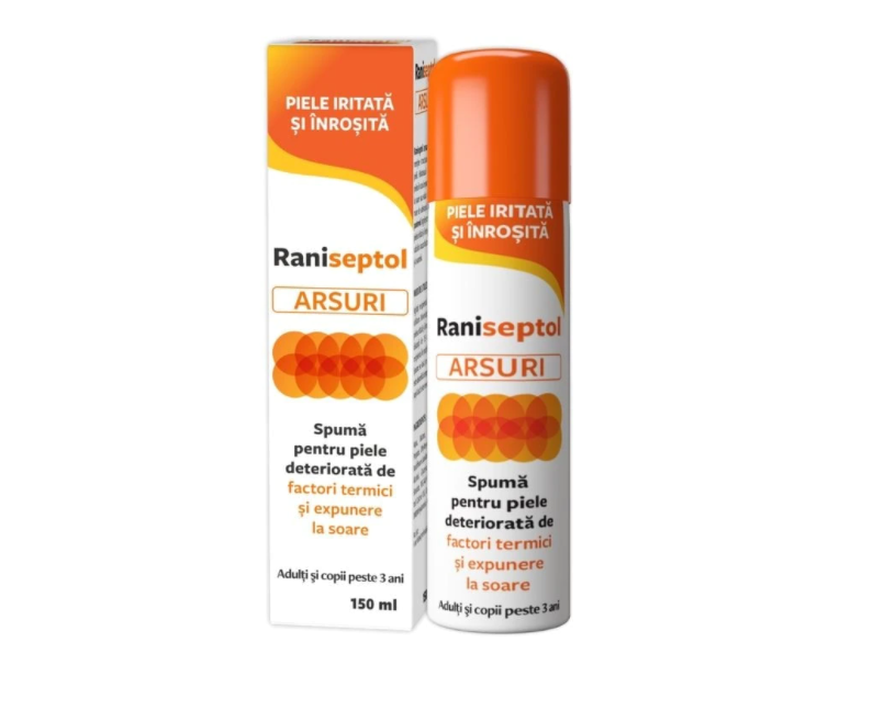 Raniseptol Spuma pentru piele deteriorata, 150 ml