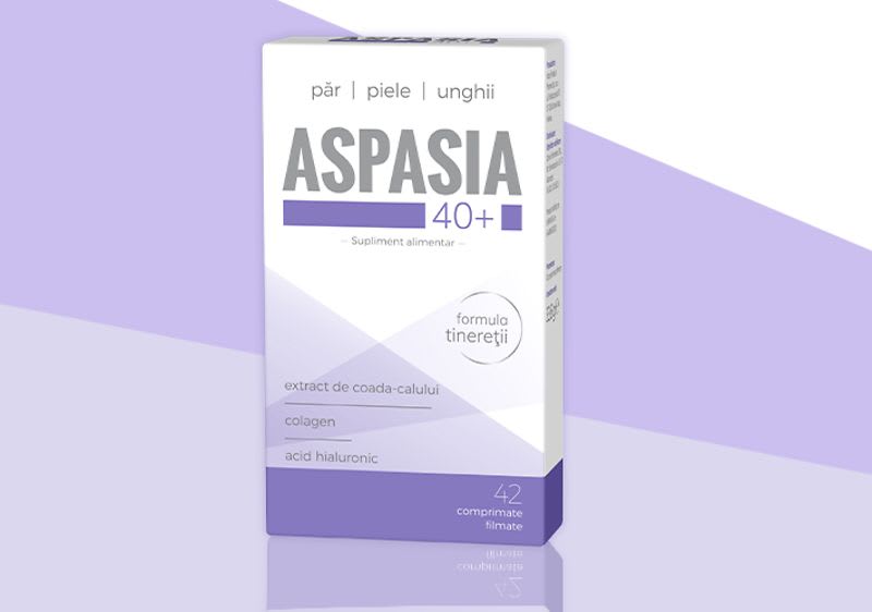 Aspasia 40 + cu rol in regenerarea parului,unghiilor si a pielii, 42 comprimate