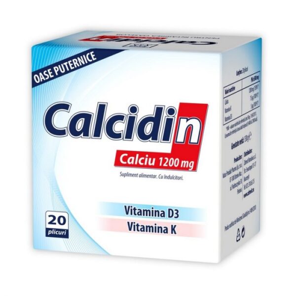 Calcidin 1200 mg 20 plicuri, Zdrovit