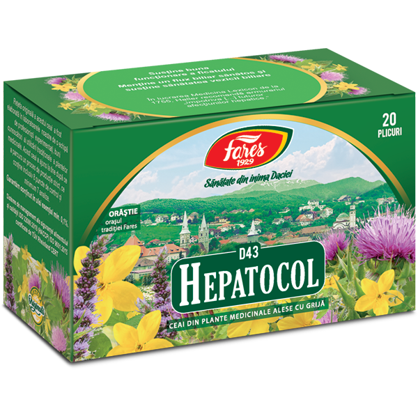 Ceai Hepatocol (D43), Fares, 20 plicuri