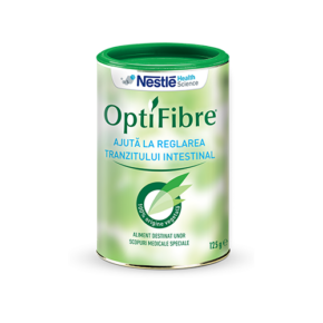 Nestle OptiFibre cu rol in reglarea tranzitului intestinal, 125 g + pahar cadou