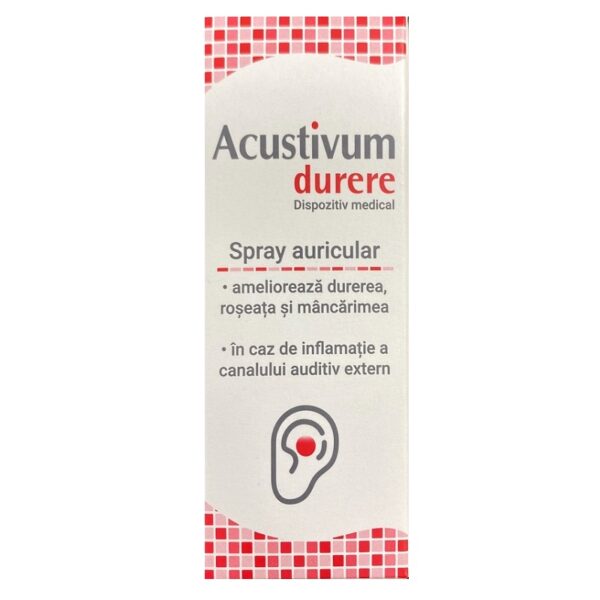 Spray auricular Acustivum Durere, 20 ml, Zdrovit