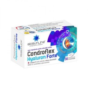 Condroflex Hyaluron Forte+Colagen II, pentru mentinerea mobilitatii articulatilor, BioSunLine, 30 comprimate